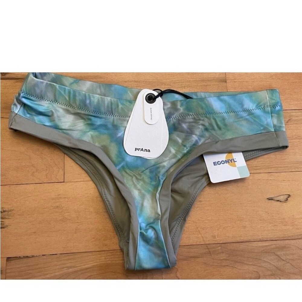 Prana Womens XS Hipster Swim Bikini Bottom Upswell Mirage $65 Swimsuit Beach NEW